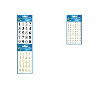 Avery Chiffres adhésifs en polyester transparent pour 2 planches