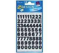 Avery Etiquettes Chiffres Et Lettres 0-9, 2 Feuilles, Noir, Film Résistant Aux Intempéries 1 Unité(S)