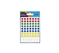 Avery Etiquettes Diam.8mm Assorti Ref 32-291 [416 Etiquettes]