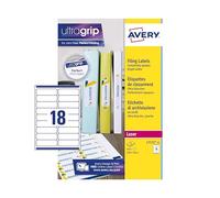Avery Étiquettes pour classeurs à anneaux L7172 – 30 x 100 mm – 450 unités (25 feuilles × 18)