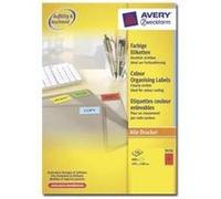 AVERY/Zweckform étiquettes, 105 x 148 mm, rouge, sans cadre