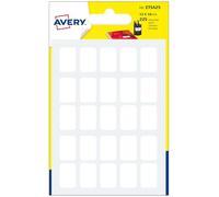 Avery Étiquettes autocollantes – Étui de 225 – 12 x 18 mm – Blanches