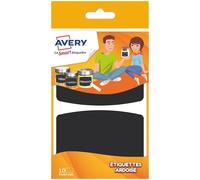 Avery Family Pack de 10 Etiquettes ardoise 95 x 63 mm Noir
