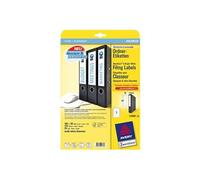 Avery File Folder Labels - Blanc - 192 x 38 mm 175 étiquette(s) (25 feuille(s) x 7 étiquettes pour dossiers