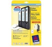 Avery File Folder Labels - Blanc - 192 x 38 mm 175 étiquette(s) (25 feuille(s) x 7 étiquettes pour dossiers G