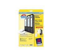 Avery File Folder Labels - Blanc - 192 x 61 mm 100 étiquette(s) (25 feuille(s) x 4 étiquettes pour dossiers
