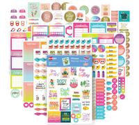 Avery Fitness Planner Stickers Emportez 30 feuilles d'autocollants de sante et de fitness de 1 362 autocollants pour votre journal ou calendrier