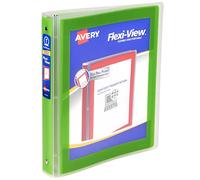 Avery Flexi-View Classeur à 3 anneaux, anneaux ronds de 2,5 cm, 1 classeur