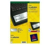 Avery Heavy Duty Laser Labels - Étiquettes - Polyester - Argenté(E) - 50.8 X 96 Mm 200 Unités (20 Feuille(S) X 10)