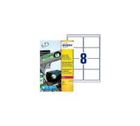 Avery Heavy Duty Laser Labels - Polyester - auto-adhésif permanent - blanc - 99.1 x 67.7 mm 160 étiquette(s) (20 feuille(s) x 8 film