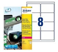 Avery Étiquettes 160 ultra-résistantes personnalisables polyester 99,1×67,7 mm Impression laser
