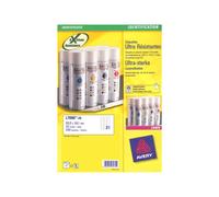 Avery Heavy Duty Laser Labels - Polyester - blanc - 63.5 x 38.1 mm 420 étiquette(s) (20 feuille(s) x 21) étiquettes