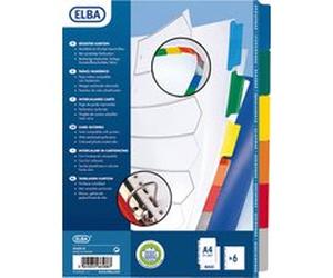 Avery - Intercalaires Carte Blanche 180g Mylar -jeu De 6 G