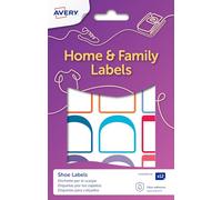 Avery Italie Étiquettes pour chaussures différentes tailles, 16 et 30x30mm, 8et 1,5x3cm