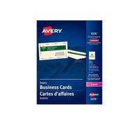 Avery Ivoire 51 x 89 mm 250 unités (25 feuille(s) x 10) cartes de visite