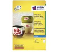 Avery J4774 - Polyester - blanc - 99.1 x 139 mm 40 unités (10 feuille(s) x 4) étiquettes G