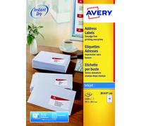 Avery J8162 Etiquettes adresses blanches jet d'encre 99,1 x 33,9 mm - Boîte de 1600