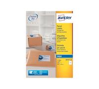 Avery J8169-100UK Pack de 100 feuilles étiquettes adresses jet d'encre Blanc