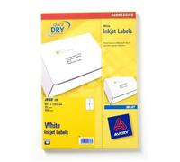Avery - J8169-25 - Boîte De 100 Étiquettes Adresses Jet D Encre 99,1x139 Mm Blanches