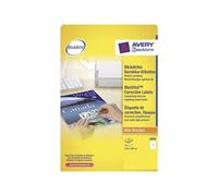 Avery - Jaune fluo - 63.5 x 29.6 mm 540 étiquette(s) (20 feuille(s) x 27) étiquettes