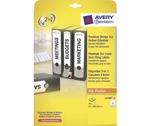 Avery L4700-20 Etiquettes Blanc