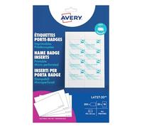 Avery Inserts microperforés pour badges