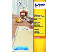 Avery Etiquettes enlevables, blanc, 96,0 x 50,8 mm, Adhésif enlevable