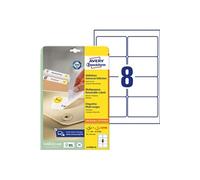 Avery L4745REV - Adhésif amovible - blanc - 63.5 x 96 mm 200 unités (25 feuille(s) x 8) étiquettes