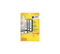 Avery - Étiquettes pour classeurs L4758 - 38 x 297 mm - Lot de 125 - Blanc