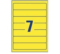 Avery L4765 - Jaune - 38 x 192 mm 140 unités (20 feuille(s) x 7) étiquettes pour dossiers G