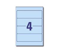Avery L4767 - Bleu - 61 x 192 mm 400 unités (100 feuille(s) x 4) étiquettes pour dossiers