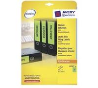 Avery L4768 - Vert - 61 x 192 mm 80 unités (20 feuille(s) x 4) étiquettes pour dossiers G