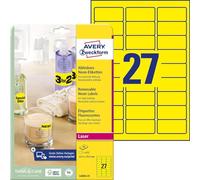 Avery L600425 Etiquettes Jaune