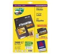 L6022REV - Blanc - 8.5 x 63.5 mm 2400 unités (25 feuille(s) x 96) étiquettes de stockage des données amovibles