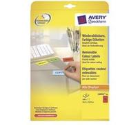 Avery L6034 - Adhésif permanent - rouge - 63.5 x 33.9 mm 480 étiquette(s) (20 feuille(s) x 24) étiquettes G
