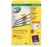 Avery L6036 - Rouge - 10 x 25.4 mm 3780 unités (20 feuille(s) x 189) étiquettes G