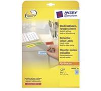 Avery L6039 - Bleu - 21.2 x 45.7 mm 960 unités (20 feuille(s) x 48 étiquettes Bleu G