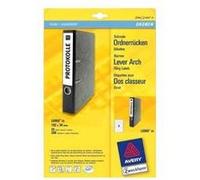 Avery L6060 - Blanc - 34 x 192 mm 800 unités (100 feuille(s) x 8) étiquettes pour dossiers Blanc G
