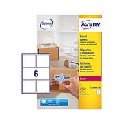 Avery L7166B-100 600 étiquettes expédition blanches OPAQUES 99,1 × 93,1 mm | 600 étiquettes OPAQUES, Laser, 99,1 × 93,1 mm, pour classement et organisation