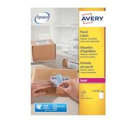 Avery L7167B-100 100 étiquettes expédition blanches OPAQUES | 100 étiquettes OPAQUES, Laser, 199,6 × 289,1 mm, pour classement et organisation