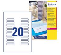 Avery L7552-25 Étiquette autocollante transparente 500 pcs(s)