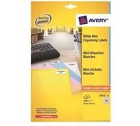 Avery L7632 - Adhésif permanent - blanc - 35.6 x 16.9 mm 2000 étiquette(s) (25 feuille(s) x 80 étiquettes d'adresse de retour Blanc G