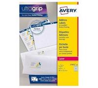 Avery L7651 Mini étiquettes adresses blanches laser 38,1 x 21,2 mm - Boîte de 1625