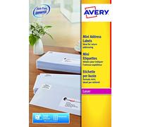 Avery L7656-25 Étiquette ? Imprimer Blanc