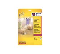 Avery L7781 - Clair - 25.4 x 45.7 mm 1000 étiquette(s) (25 feuille(s) x 40 étiquettes en polyester transparent