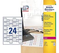 Avery - L7950-20 - Etiquettes ultra résistantes pour Impression laser - Format 45 x 40 mm - Blanc - Pack de 480