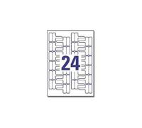 Avery L7950 - Polyester - brillant - blanc - 60 x 40 mm 24 étiquette(s) (1 feuille(s) x 24 étiquettes pelliculées