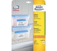 AVERY - 600 Étiquettes Congélation Personnalisables Polyester - Format 63,5 x 33,9 mm - Impression Laser