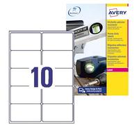 Avery Weatherproof Shipping Labels étiquette auto-collante Blanc 250 pièce(s)