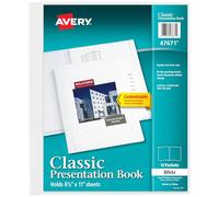 Avery livre Présentation classique, Blanc, 1 livre (47671)